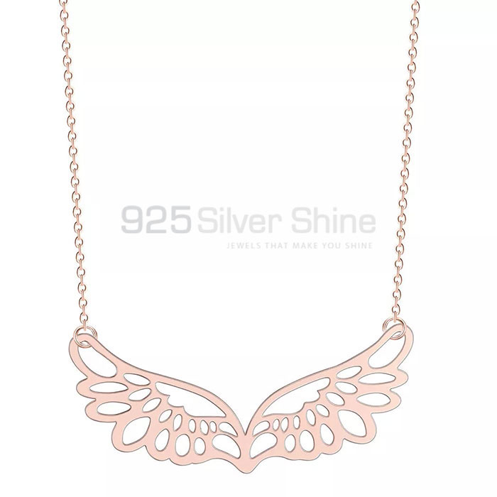 Angel Wings Silver Necklace In Solid Sterling Silver AWMN06_0