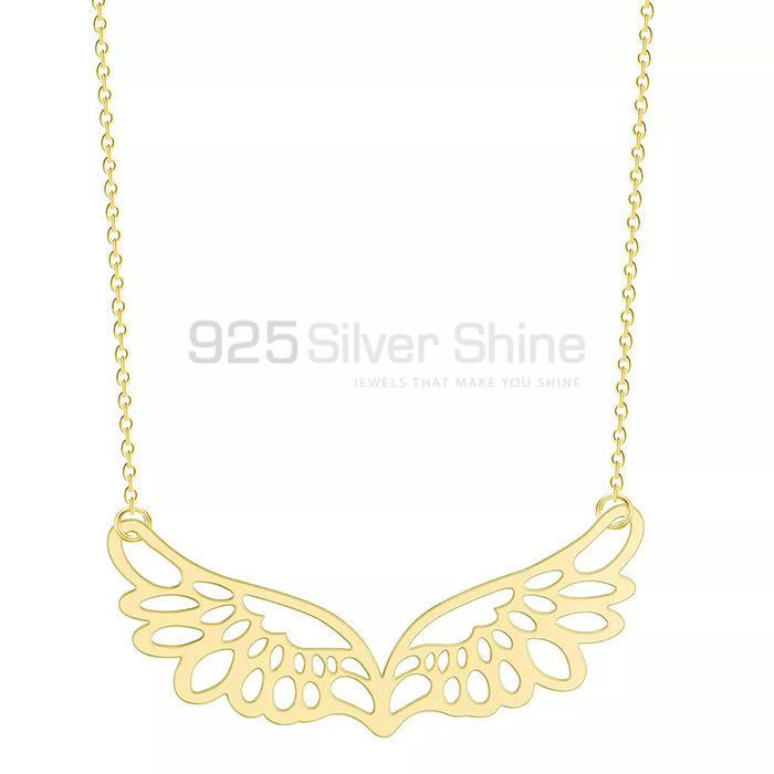 Angel Wings Silver Necklace In Solid Sterling Silver AWMN06_1
