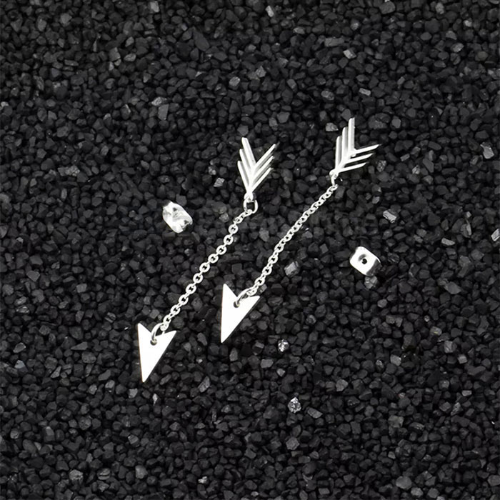 Arrow 925 Silver Stud Earring Jewelry ARME09_0