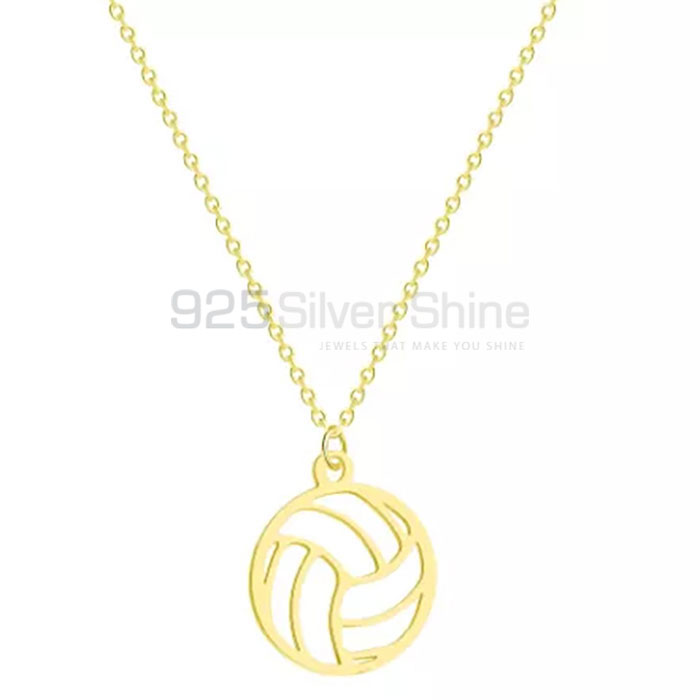 Basketball Ball Sports Necklace In 925 Silver SPMN463
