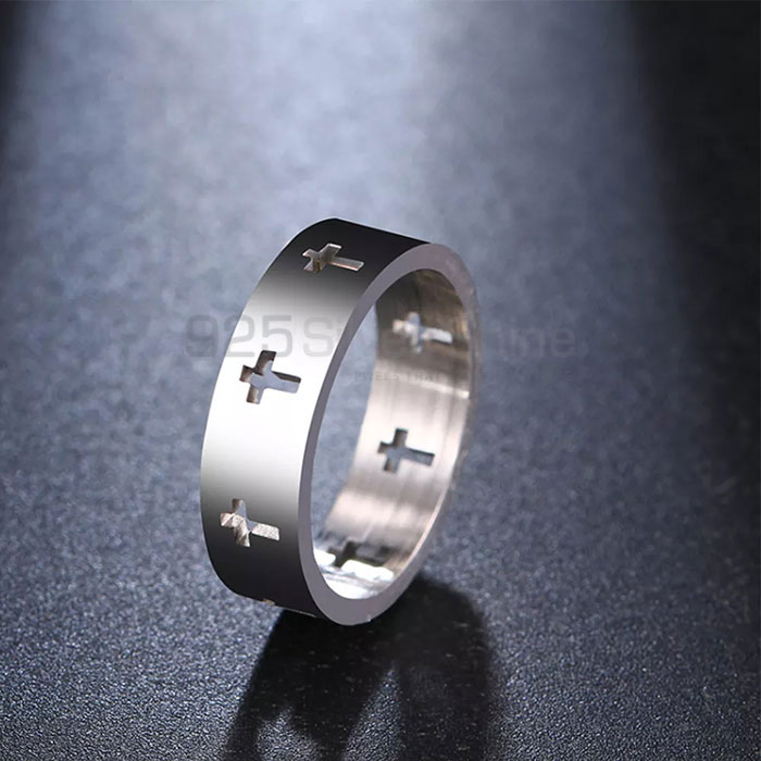 Wholesale Beautiful Sterling Silver Cross Ring Jewelry CRMR74_1
