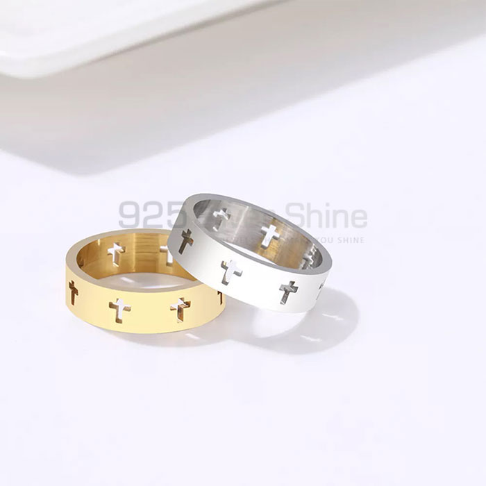 Wholesale Beautiful Sterling Silver Cross Ring Jewelry CRMR74_2