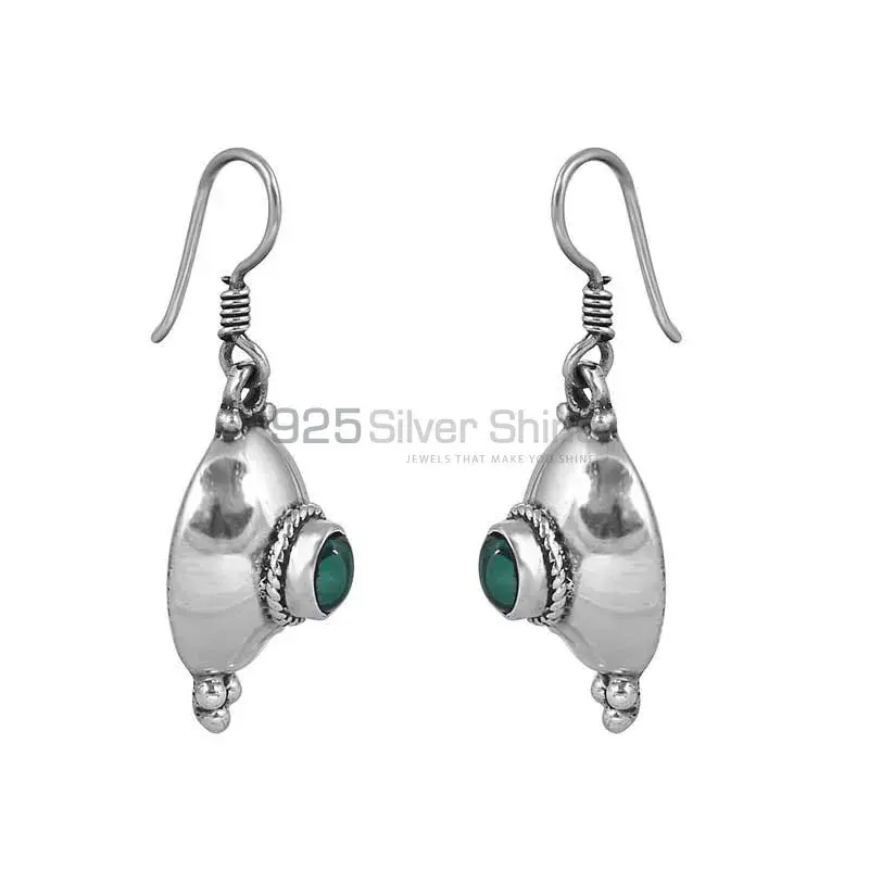 Wholesale Best Quality Malachite Gemstone Earring In 925 Sterling Silver Jewelry 925SE34_0