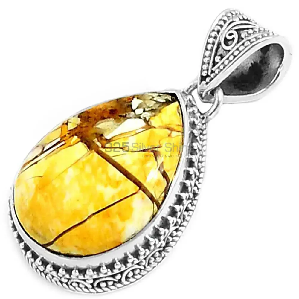 Wholesale Brecciated Mookaite Gemstone Handmade Pendants In 925 Sterling Silver Jewelry 925SP171_5