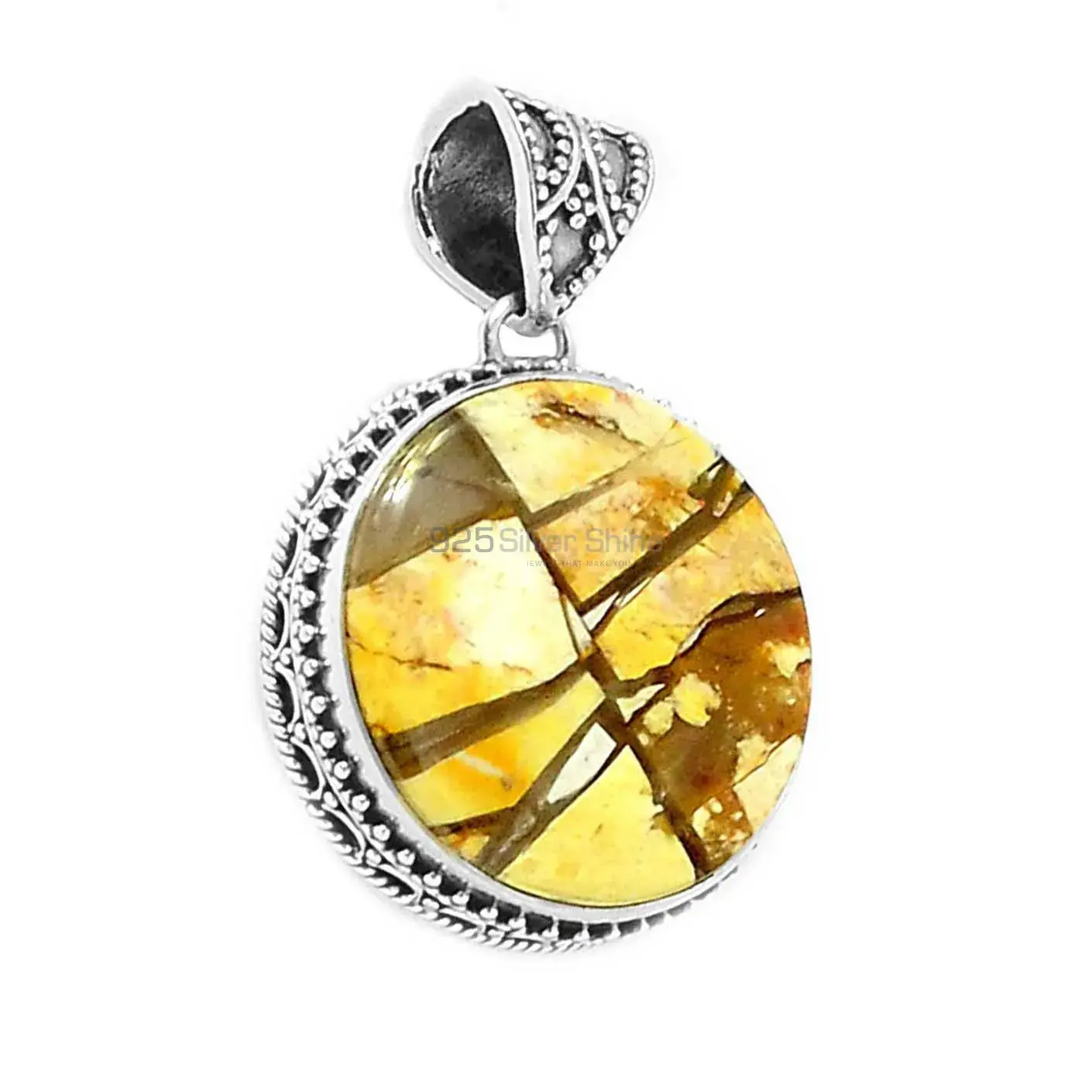 Wholesale Brecciated Mookaite Gemstone Handmade Pendants In 925 Sterling Silver Jewelry 925SP171_7