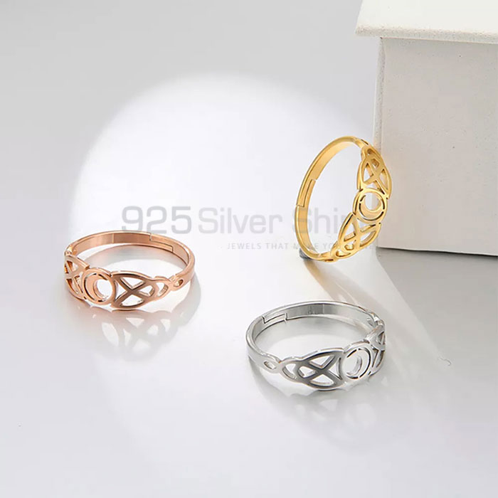 Wholesale Celtic Moon Ring In Sterling Silver SMMR584
