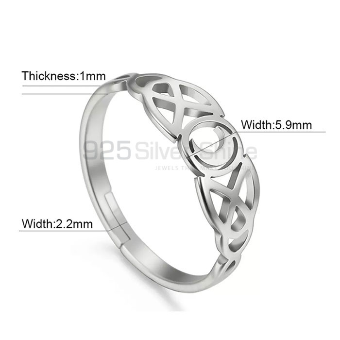 Wholesale Celtic Moon Ring In Sterling Silver SMMR584_1