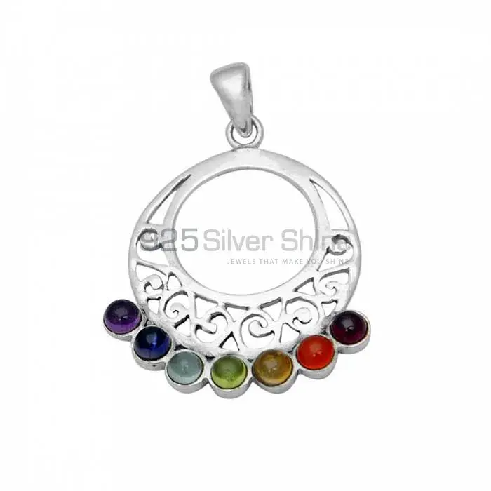 Chakra Meditation Pendant With Sterling Silver SSCP116_0