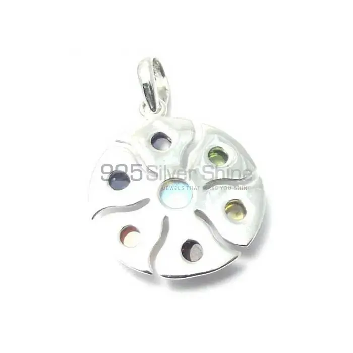 Wholesale Chakra Pendant With Sterling Silver Jewelry SSCP149_1