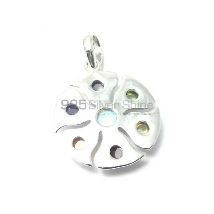 Chakra Pendant With Sterling Silver Jewelry SSCP149_1