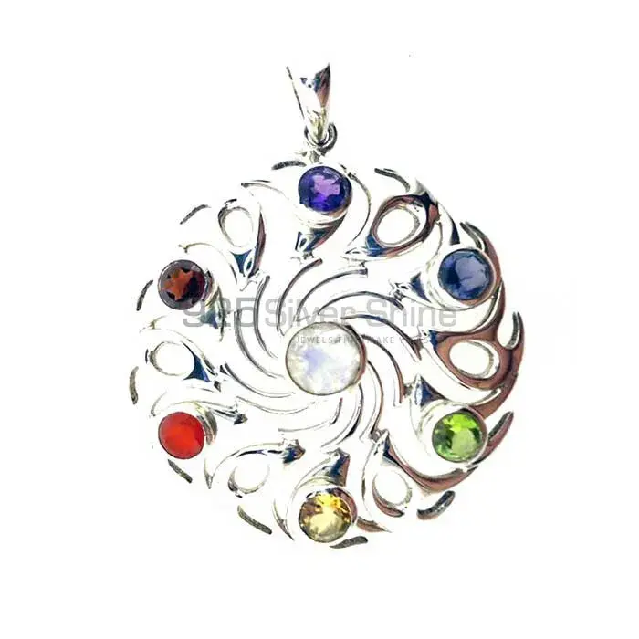 Wholesale Chakra Pendant With Sterling Silver SSCP171