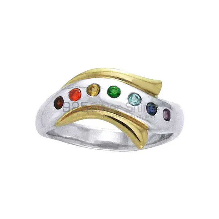 Chakra Ring With Sterling Silver Jewelry SSCR118
