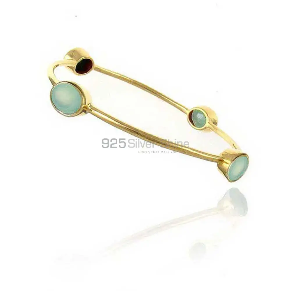 Chalcedony Gemstone Bracelet In 925 Sterling Silver Jewelry 925SSB71