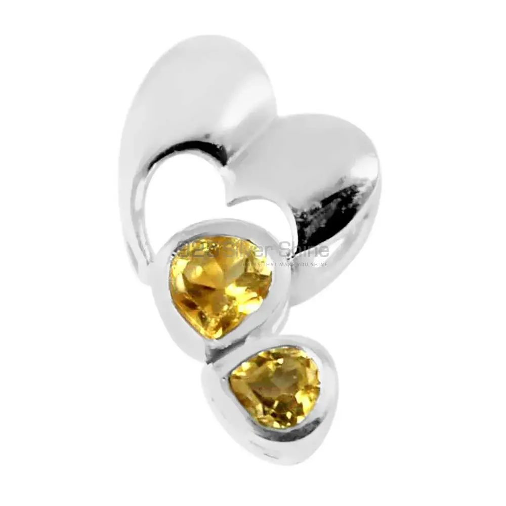Citrine Gemstone Handmade Pendants In 925 Sterling Silver Jewelry 925SP209-4_1