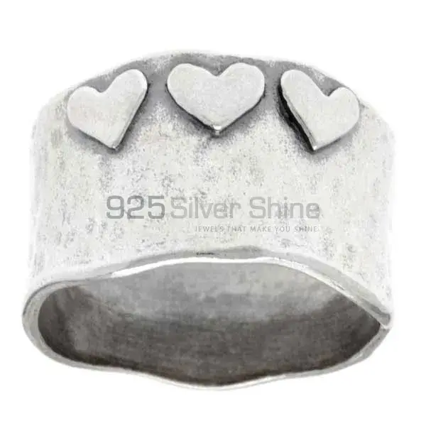 Custom Plain Fine Silver Rings Jewelry 925SR2721