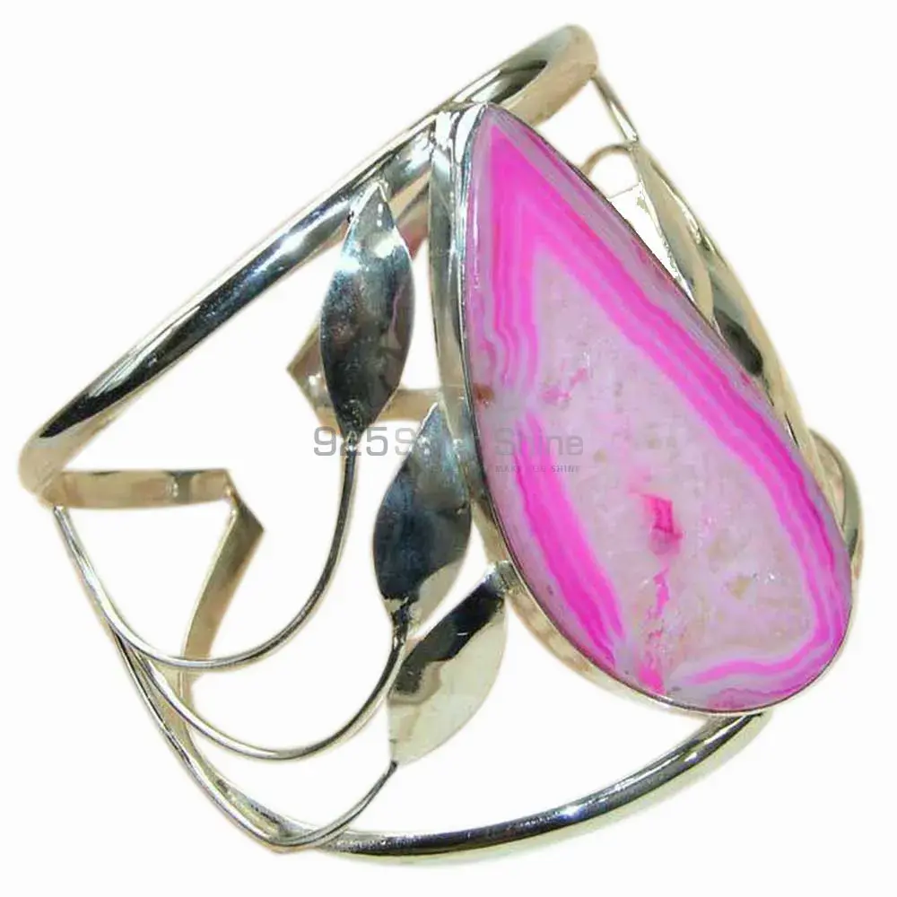 Wholesale Designer 925 Sterling Silver Cuff Bangles In Multi Gemstone 925SSB168