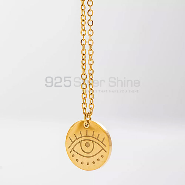 Evil Eye Symbol Necklace In Sterling Silver SMMN574