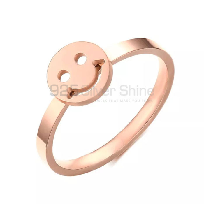 Wholesale Face Smiley Minimalist Ring In Sterling Silver SMMR446_0