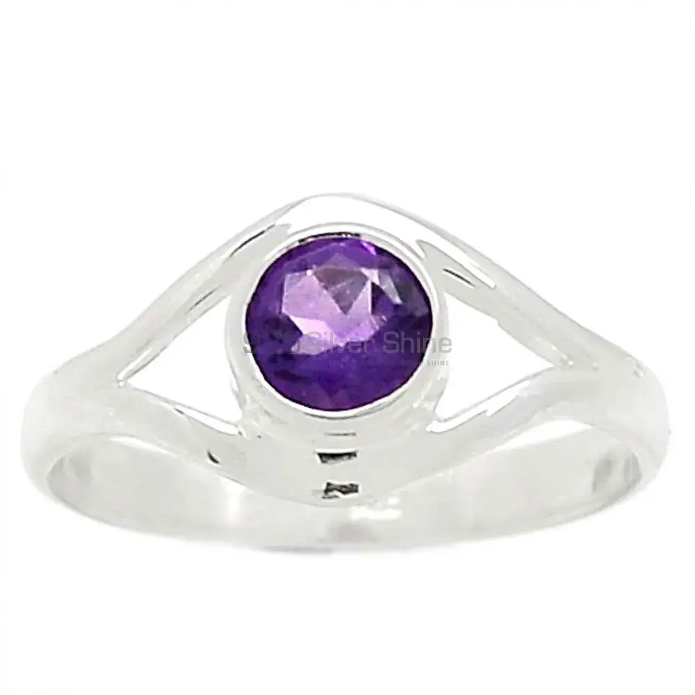 Amethyst Sterling Silver Women's Engagement Rings 925SR2355