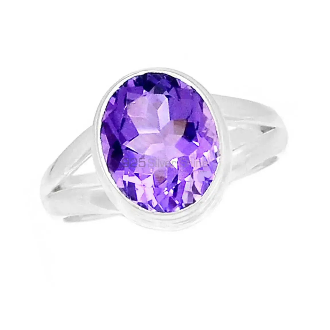 Amethyst Sterling Silver Women's Engagement Rings 925SR2355_1