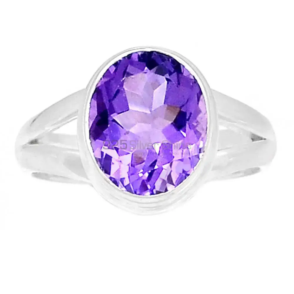 Amethyst Sterling Silver Women's Engagement Rings 925SR2355_1