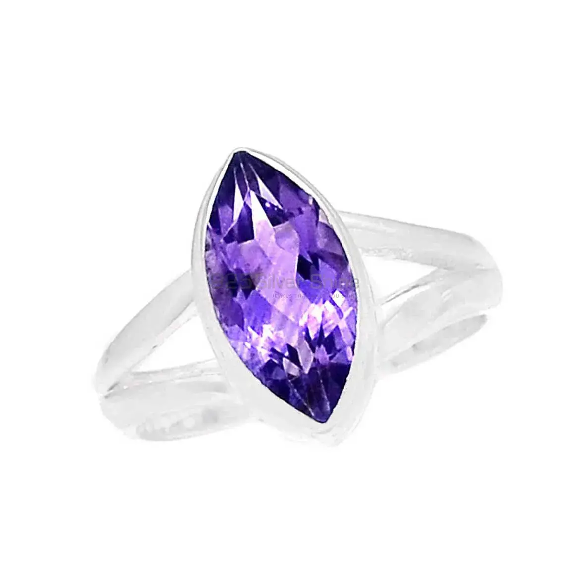 Amethyst Sterling Silver Women's Engagement Rings 925SR2355_4