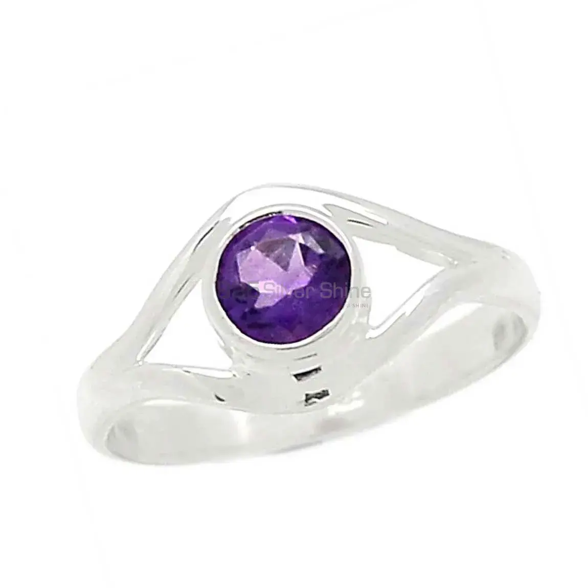 Amethyst Sterling Silver Women's Engagement Rings 925SR2355_7