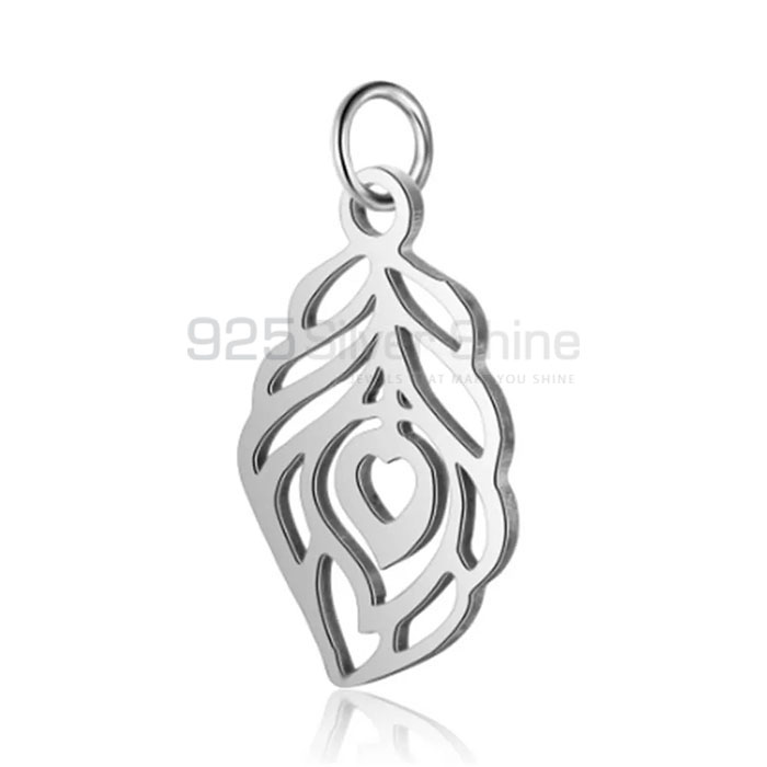 Wholesale Feather Minimalist Pendant In 925 Silver FTMB153