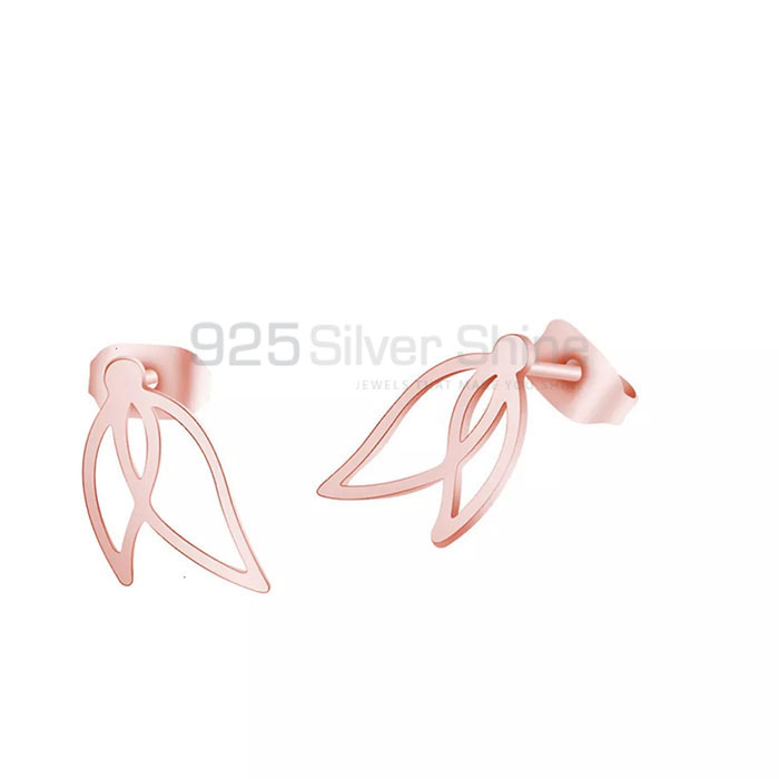 Wholesale Flower Minimalist Stud Earring In 925 Silver FWME203_1