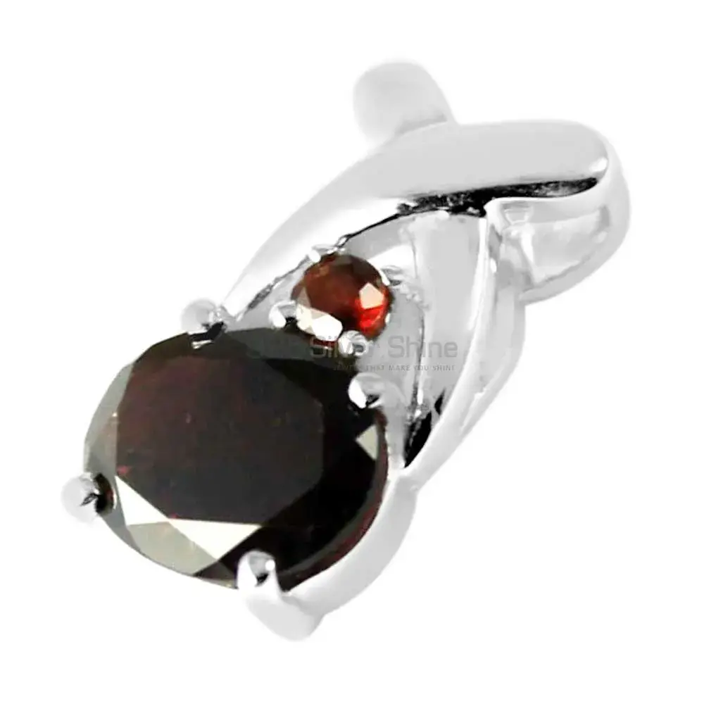 Garnet Gemstone Handmade Pendants In 925 Sterling Silver Jewelry 925SP217-1_1
