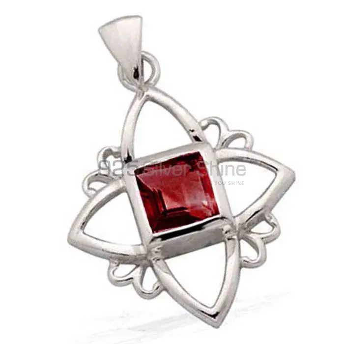 Wholesale Garnet Gemstone Pendants Exporters In 925 Solid Silver Jewelry 925SP1564_0