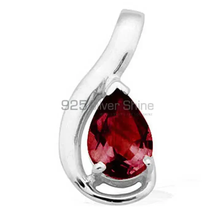 Wholesale Garnet Gemstone Pendants Exporters In 925 Solid Silver Jewelry 925SP1614