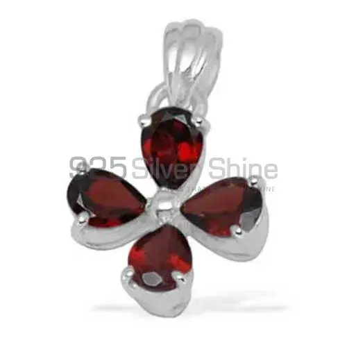 Wholesale Garnet Gemstone Pendants In Fine Sterling Silver Jewelry 925SP1408