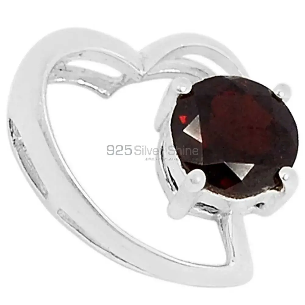 Wholesale Garnet Gemstone Pendants In Fine Sterling Silver Jewelry 925SSP310-5