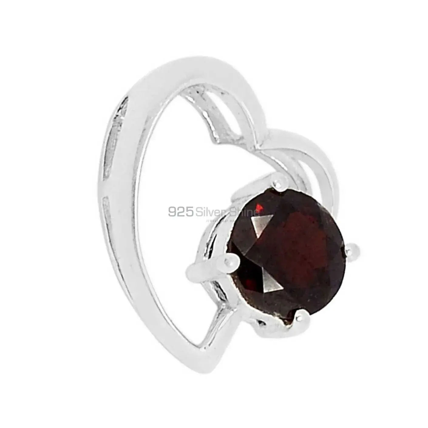 Wholesale Garnet Gemstone Pendants In Fine Sterling Silver Jewelry 925SSP310-5_0