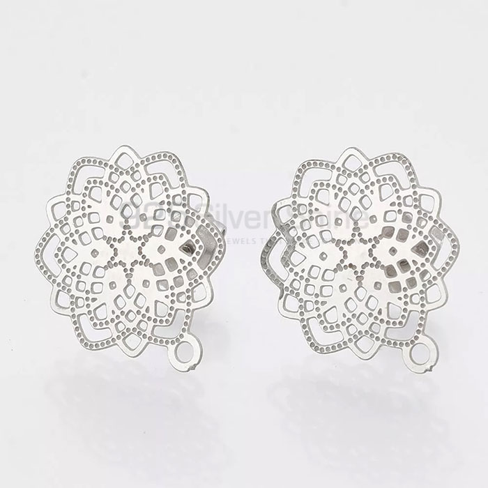 Wholesale Geometric Minimalist Stud Earring In Solid Silver GMME290