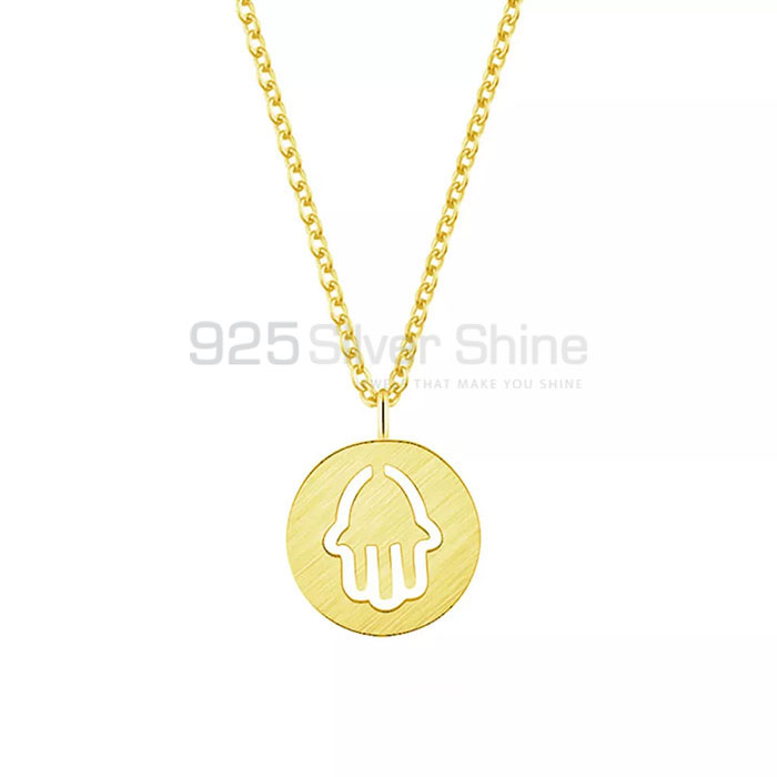 Wholesale Hamsa Minimalist Necklace In Sterling Silver HMMN307