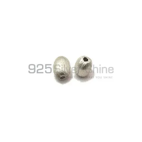 925 Sterling silver 10x7.7mm Barrel Brushed Beads .Sold Per Package of 10-925SBRUSB105