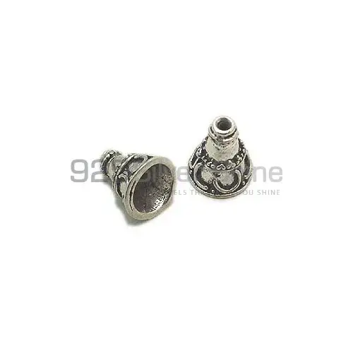 Wholesale Handmade 925 Sterling silver 11.3x10.1mm Cone Beads .Sold Per Package of 10-925SC105