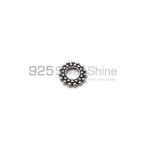 Handmade 925 Sterling silver 1.2x8.5mm Wheel Tyre Spencer Beads .Sold Per Package of 10-925SSB108