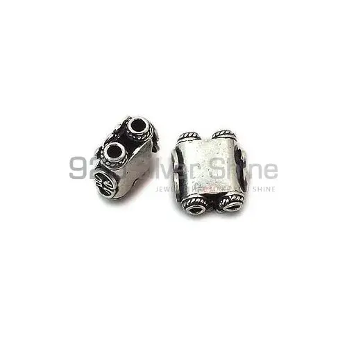 Wholesale Handmade 925 Sterling silver 13.5x11.7mm Square Multi Hole Beads .Sold Per Package of 10-925SMHB100