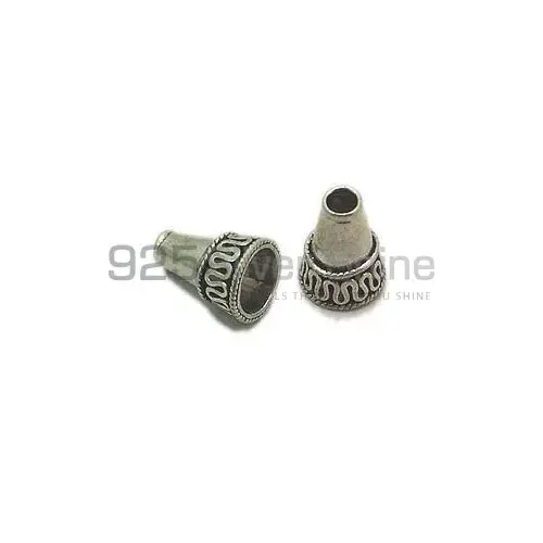 Wholesale Handmade 925 Sterling silver 13.8x10.2mm Cone Beads .Sold Per Package of 10-925SC106