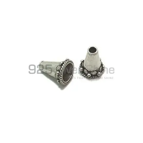 925 Sterling silver 14.1x11.5mm Cone Beads .Sold Per Package of 10-925SC107