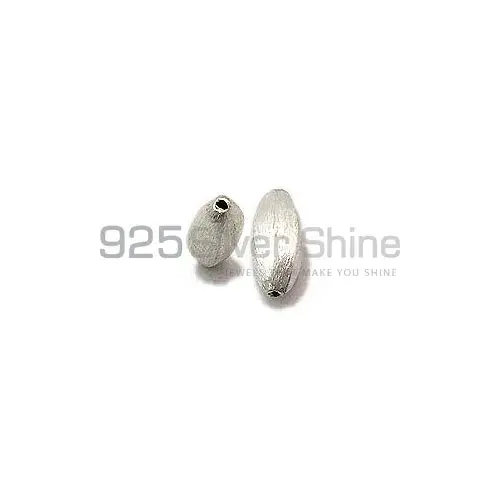 Wholesale Handmade 925 Sterling silver 14.2x5.9x6.5mm Tube Brushed Beads .Sold Per Package of 10-925SBRUSB107