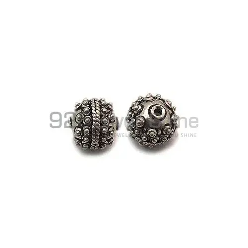 Wholesale Handmade 925 Sterling silver 14.7x15.1mm Round Big Beads .Sold Per Package of 5-925SBIGB107