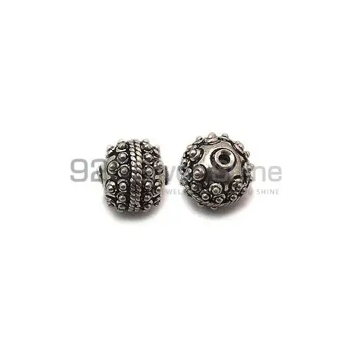 Handmade 925 Sterling silver 14.7x15.1mm Round Big Beads .Sold Per Package of 5-925SBIGB107