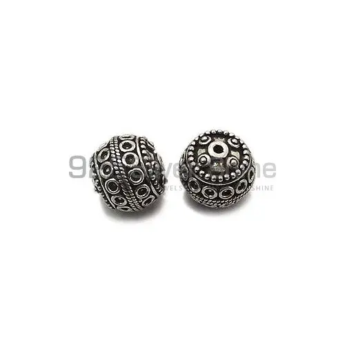 925 Sterling silver 14.8x16.1mm Round Big Beads .Sold Per Package of 5-925SBIGB101
