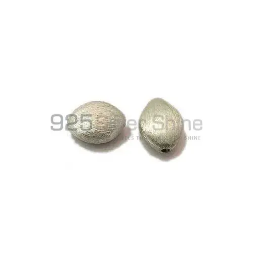 Wholesale Handmade 925 Sterling silver 14.9x11.4mm Marquise Brushed Beads .Sold Per Package of 10-925SBRUSB100