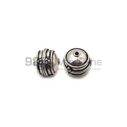 Wholesale Handmade 925 Sterling Silver 15x15mm Animal Round Beads .Sold Per Package of 2-925SAB105