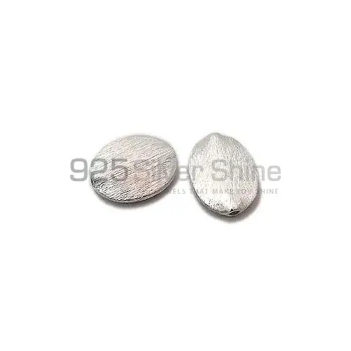 Wholesale Handmade 925 Sterling silver 16x12.4mm Coin Brushed Beads .Sold Per Package of 10-925SBRUSB106
